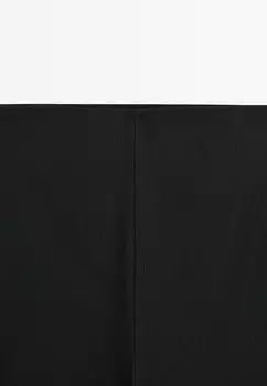 Тканевые брюки STRAIGHT-LEG STRETCH Massimo Dutti, черный