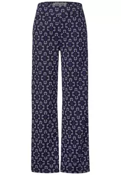 Тканевые брюки STREET ONE Regular Pants, цвет blue/navy/light blue