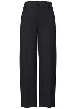 Тканевые брюки STREET ONE Regular Pants, пятнистый черный