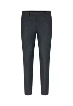 Тканевые брюки STRELLSON Slim fit Pleated Pants Kynd, темно-серый