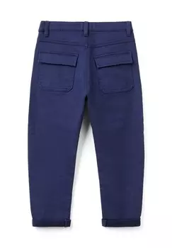 Тканевые брюки STRETCH GABARDINE CARROT United Colors of Benetton, синий