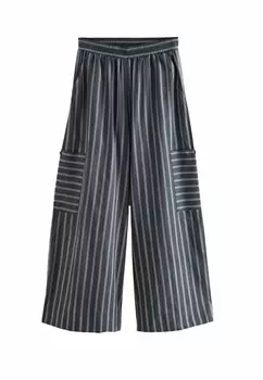 Тканевые брюки STRIPED SUPER WIDE Next, синий