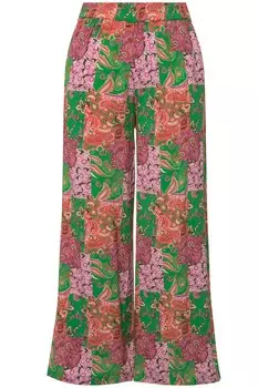 Тканевые брюки Studio Untold Wide leg Pants, зеленый