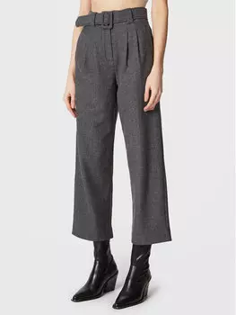 Тканевые брюки свободного кроя Edited, серый