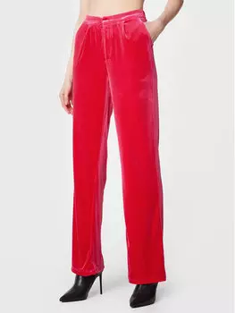 Тканевые брюки свободного кроя Gina Tricot, розовый