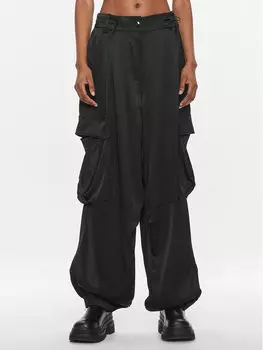 Тканевые брюки свободного кроя Herskind, черный