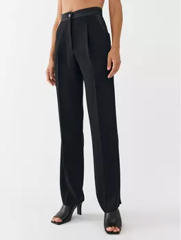 Тканевые брюки свободного кроя Marella, черный