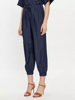 Тканевые брюки свободного кроя Marella, синий