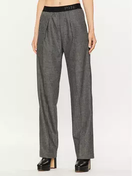 Тканевые брюки свободного кроя Pinko, серый