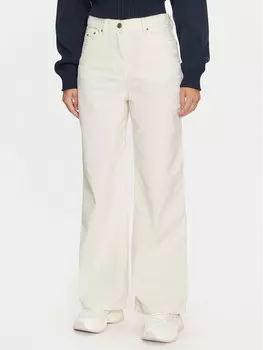 Тканевые брюки свободного кроя Tommy Jeans, экрю