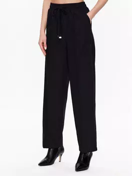 Тканевые брюки свободного кроя United Colors Of Benetton, черный