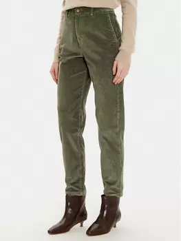 Тканевые брюки свободного кроя United Colors Of Benetton, хаки