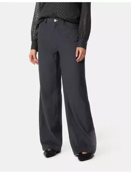 Тканевые брюки TAIFUN Tuch/Kombi lang, черный