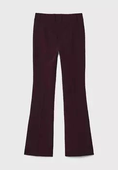 Тканевые брюки TAILORED FLARED Stradivarius, Бордо