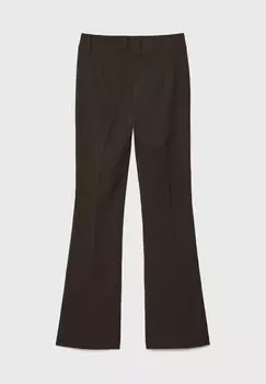 Тканевые брюки TAILORED FLARED Stradivarius, коричневый