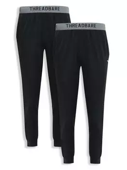 Тканевые брюки Threadbare, черный