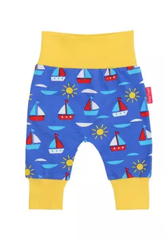 Тканевые брюки Toby Tiger mit Segelboot Print, синий
