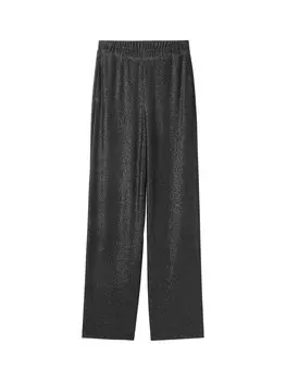 Тканевые брюки TOM TAILOR DENIM Wide leg Pants, черный