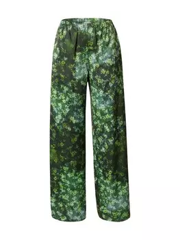 Тканевые брюки TOPSHOP Wide leg Pants, цвет green/lime/dark green