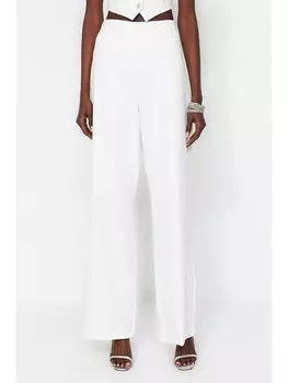 Тканевые брюки trendyol, белый