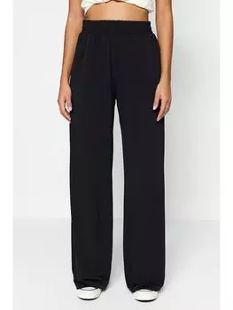 Тканевые брюки trendyol, черный