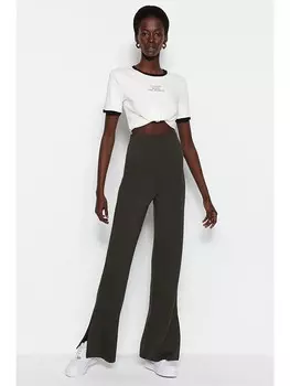 Тканевые брюки trendyol, черный