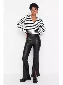 Тканевые брюки trendyol, черный