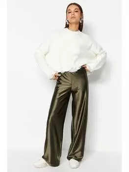 Тканевые брюки trendyol, хаки