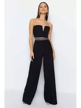 Тканевые брюки trendyol Hose, черный