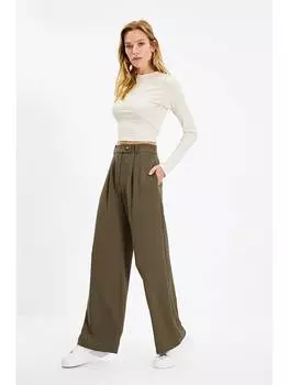 Тканевые брюки trendyol, коричневый