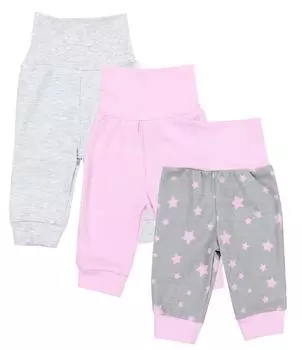 Тканевые брюки TupTam 3er Set Pump, цвет rosa/grau