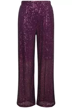 Тканевые брюки Ulla Popken Regular Pants, фиолетовый