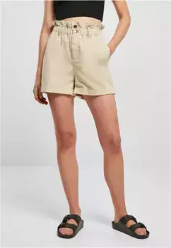 Тканевые брюки URBAN CLASSICS " Urban Classics Ladies Paperbag Shorts" (1 шт.), цвет Softseagrass