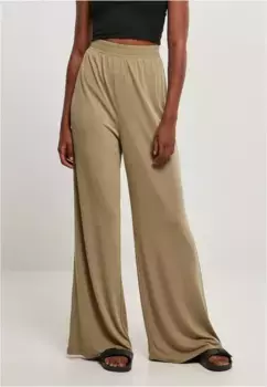 Тканевые брюки URBAN CLASSICS " Urban Classics Ladies Modal Wide Leg Pants" (1 шт.), хаки