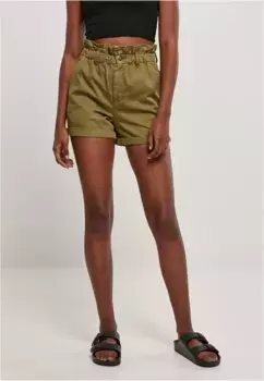 Тканевые брюки URBAN CLASSICS " Urban Classics Ladies Paperbag Shorts" (1 шт.), хаки