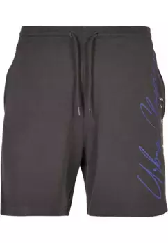 Тканевые брюки URBAN CLASSICS " Urban Classics Men's Script Logo Sweat Shorts" (1 шт.), цвет Darkshadow