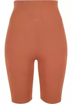 Тканевые брюки URBAN CLASSICS " Urban Classics Women's Ladies Cycle Shorts с высокой талией" (1 шт.), терракотовый