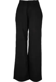 Тканевые брюки URBAN CLASSICS " Urban Classics Women's Ladies Straight Leg Workwear Pants" (1 шт.), черный