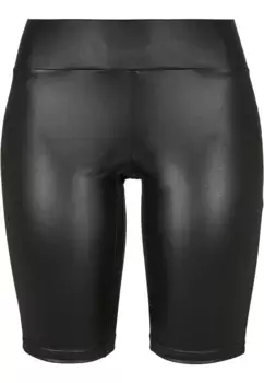 Тканевые брюки URBAN CLASSICS " Urban Classics Women’s Ladies Cycle Shorts из синтетической кожи" (1 шт.), черный