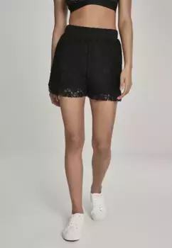 Тканевые брюки URBAN CLASSICS " Urban Classics Women's Ladies Laces Shorts" (1 шт.), черный