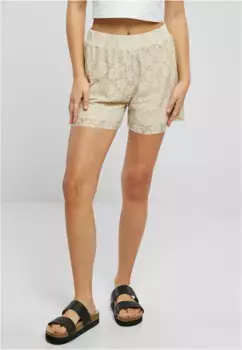 Тканевые брюки URBAN CLASSICS " Urban Classics Women's Ladies Laces Shorts" (1 шт.), цвет Softseagrass