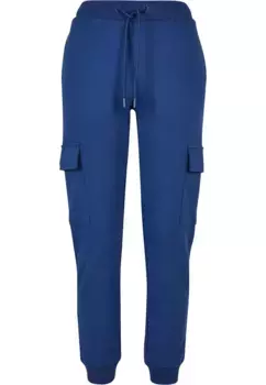 Тканевые брюки URBAN CLASSICS " Urban Classics Women's Ladies Cargo Sweat Pants" (1 шт.), синий