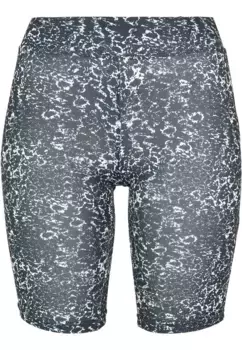 Тканевые брюки URBAN CLASSICS " Urban Classics Women's Ladies AOP Cycle Shorts" (1 шт.), черно-белый
