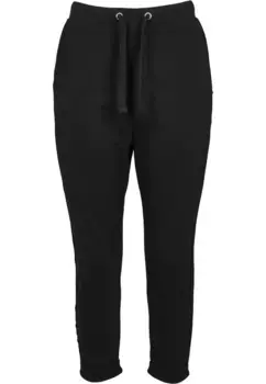 Тканевые брюки URBAN CLASSICS " Urban Classics Women's Ladies Open Edge Terry Turn Up Pants" (1 шт.), черный