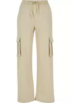 Тканевые брюки URBAN CLASSICS " Urban Classics Women's Ladies Vicose Straight Leg Cargo Pants" (1 шт.), цвет Concrete