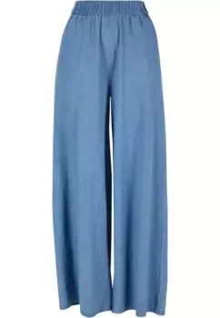 Тканевые брюки URBAN CLASSICS " Urban Classics Women's Ladies Light Denim Wide Leg Pants" (1 шт.), голубой