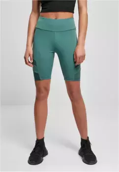 Тканевые брюки URBAN CLASSICS " Urban Classics Women's Ladies High Waist Tech Mesh Cycle Shorts" (1 шт.), цвет Paleleaf