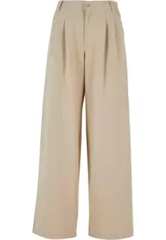 Тканевые брюки URBAN CLASSICS " Urban Classics Women's Ultra Wide Pleat-Front Pants" (1 шт.), цвет Wetsand