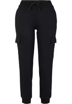 Тканевые брюки URBAN CLASSICS " Urban Classics Women's Ladies Cargo Sweat Pants" (1 шт.), черный