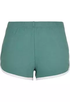 Тканевые брюки URBAN CLASSICS " Urban Classics Women's Ladies Organic Interlock Retro Hotpants" (1 шт.), цвет Paleleaf/White
